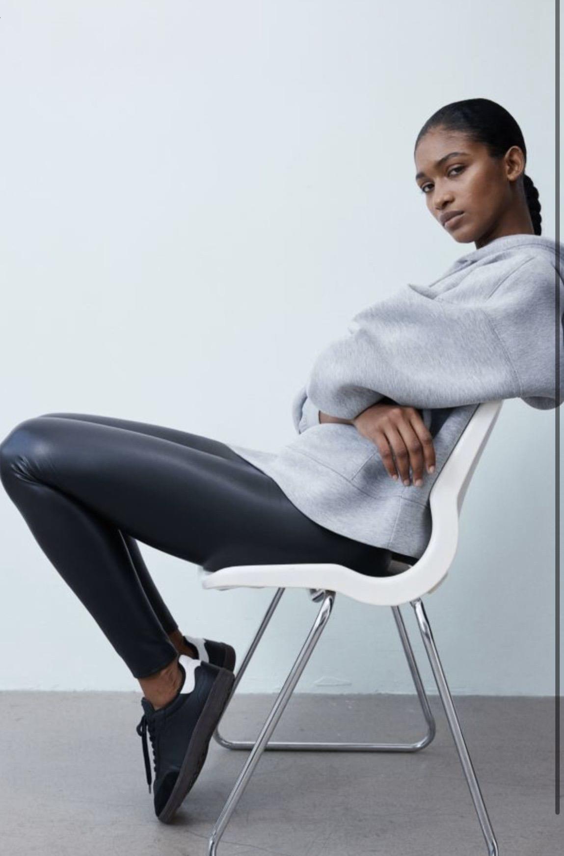 HM Şardonlu Deri Tayt