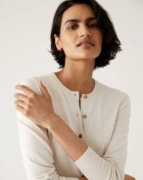 MS Ekru Triko Hırka