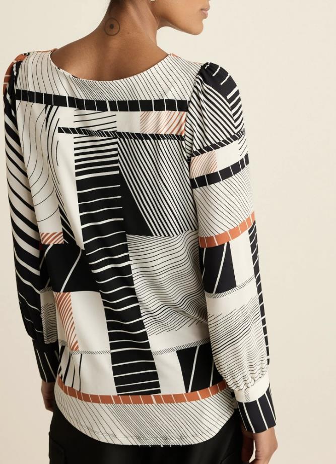 Next Geometrik Desenli Bluz