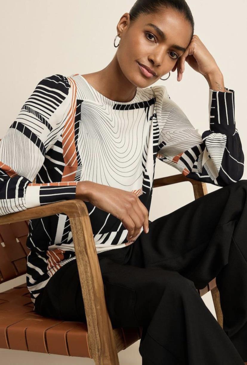 Next Geometrik Desenli Bluz