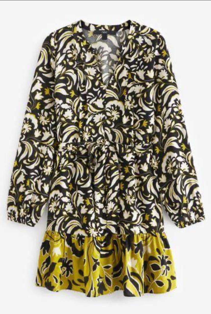 Next Yeşil Kemerli Elbise