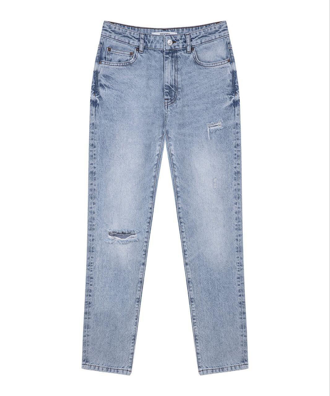 Normal Bel  Yırtık Detaylı Jean