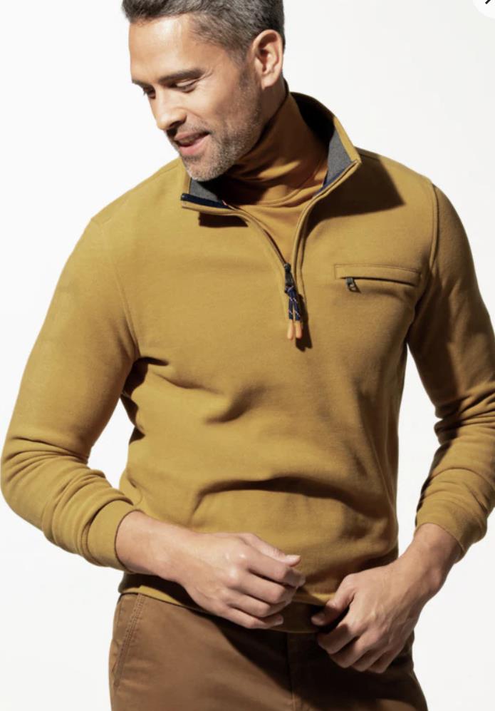 Walbusch Hardal Fermuarlı Sweatshirt