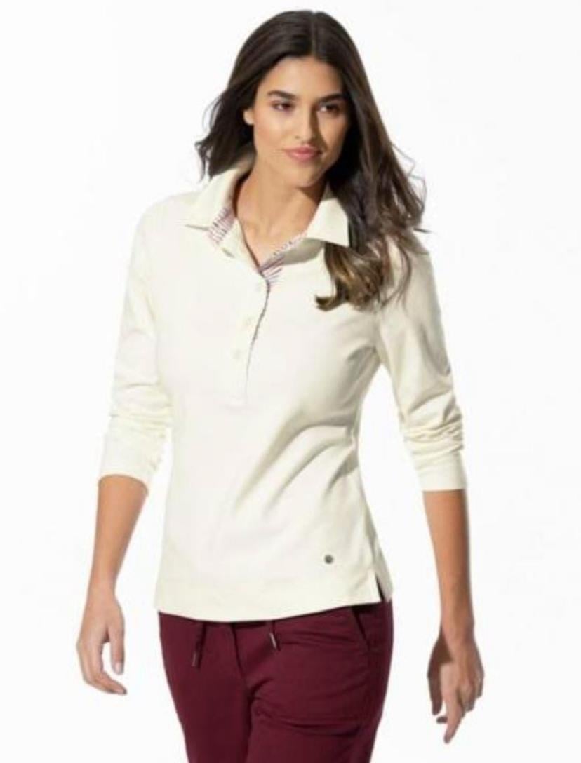 WB Yakalı Beyaz Sweatshirt