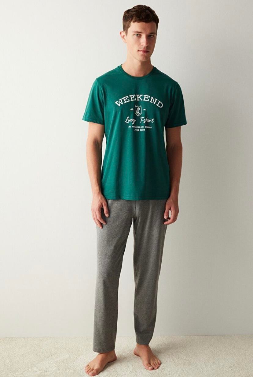 Weekend Yeşil Pijama Takımı