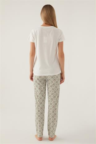 Arnetta 3 Düğmeli Suprem Pijama Takımı