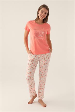 Arnetta Somon Pijama Takımı