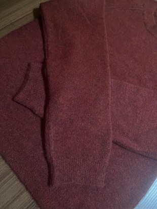 Asos Yünlü Bordo Kazak