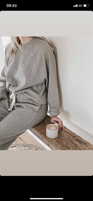 Basic Apperal Gri Pijama Takımı