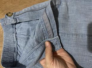 Beli Lastikli Dokuma Şort