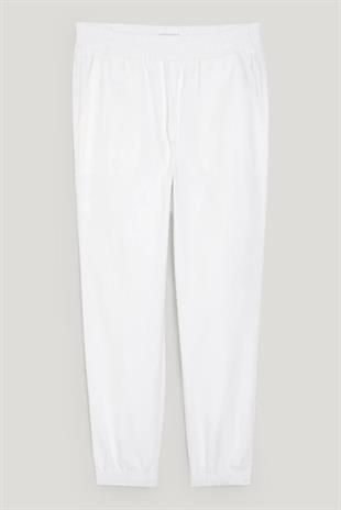 Beyaz Gabardin Pantolon
