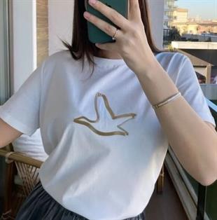 BYMN Gold Baskılı Tişört