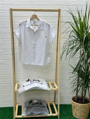 BYMN Keten Beyaz Gömlek