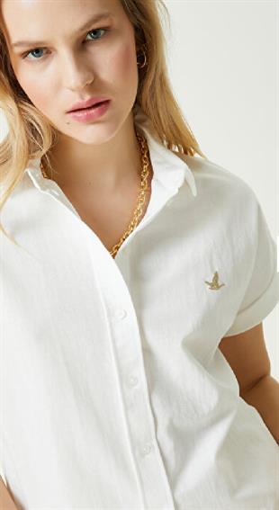 BYMN Keten Siyah Gömlek