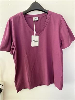 BYMN V yaka Bordo Tişört