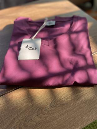 BYMN V yaka Bordo Tişört