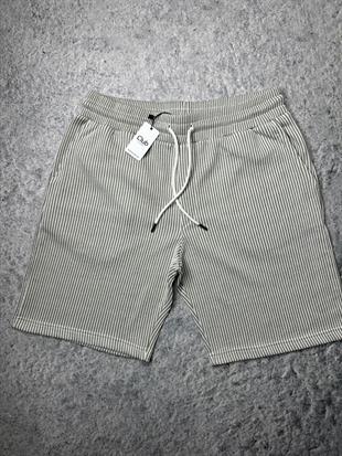 BYMN Yeşil Çizgili Şort