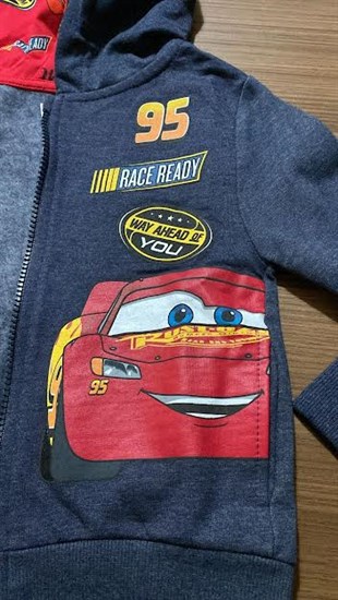 Cars Fermuarlı Sweatshirt