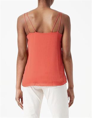 Esprit Askılı Turuncu Şifon Bluz 