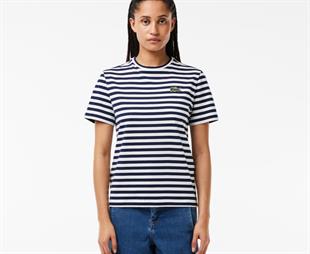 LCST Çizgili Lacivert Basic Tİşört