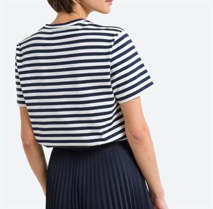 LCST Çizgili Siyah Basic Tİşört