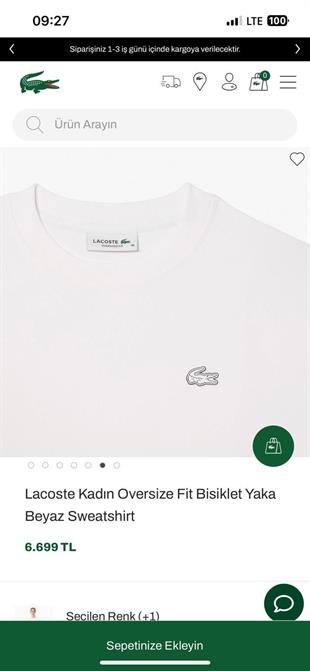 LCST Oversize Beyaz Sweatshirt