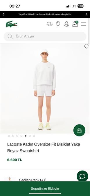 LCST Oversize Beyaz Sweatshirt