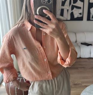 LCST Unisex Somon Keten Gömlek