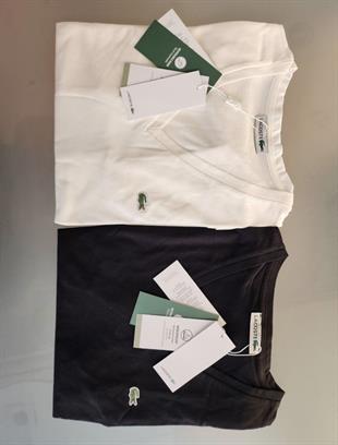 LCST V Yaka Beyaz Tişört