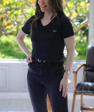 LCST V Yaka Siyah Tişört