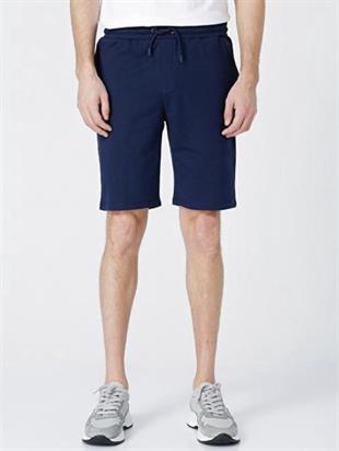 Mavi Renk Cep Fermuarlı şort