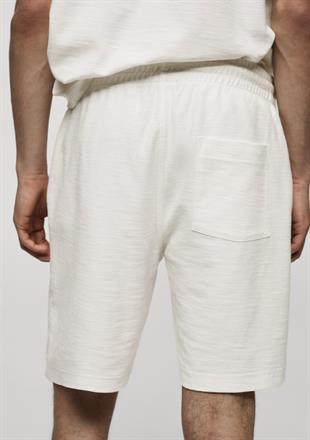 MNG Beyaz Pamuklu Şort