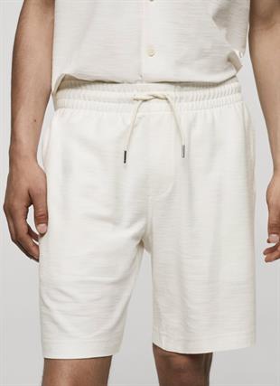 MNG Beyaz Pamuklu Şort