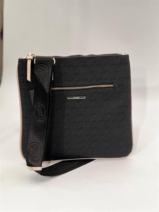 Monogram Siyah Postacı Çanta