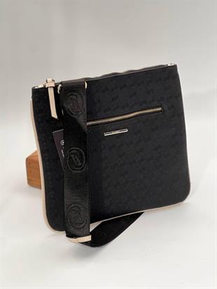 Monogram Siyah Postacı Çanta