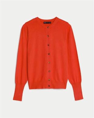 MS Turuncu Triko Hırka