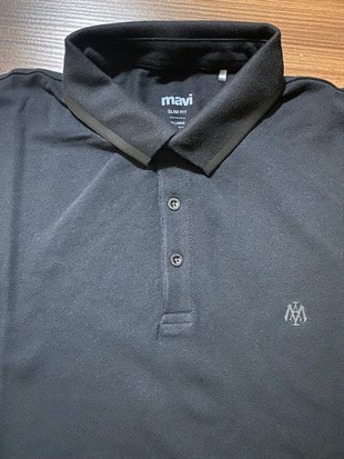 Mv Orjinal Marka Polo Yaka Tişört Siyah