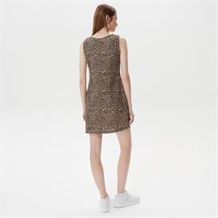 Nautica Desenli Keten Elbise