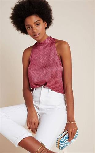 Next Yaka Detaylı Fuşya Bluz