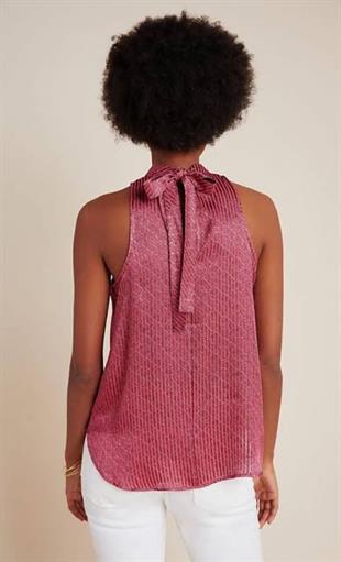 Next Yaka Detaylı Fuşya Bluz