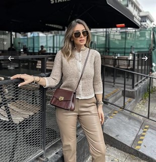 Orjinal Marka Yün Bej Hırka