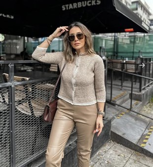 Orjinal Marka Yün Bej Hırka