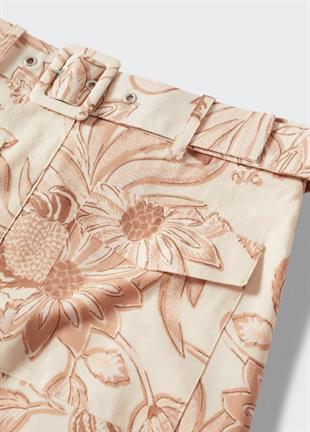 Orjinal Marka Çiçek Desenli Etek