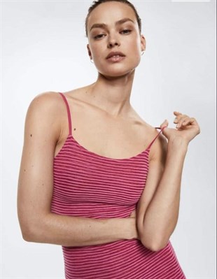 MNG Midi Boy Pembe Elbise