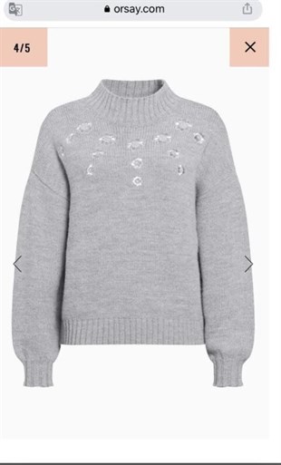 Orsay Çiçek İşlemeli Kazak