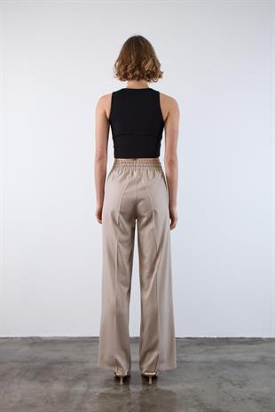 POLİVİSKON PANTOLON TAŞ RENGİ