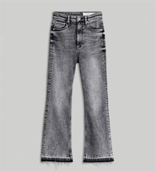Rag Bone Yüksek Bel Gri Flare Jean
