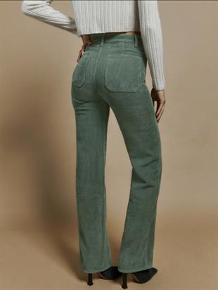 Reformation Yüksek Bel Geniş Paça Kadife Jean 