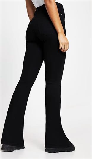 River İsland Siyah İspanyol Flare  Jean