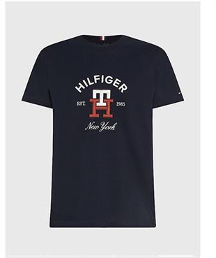 Tommy Basic Siyah Tişört